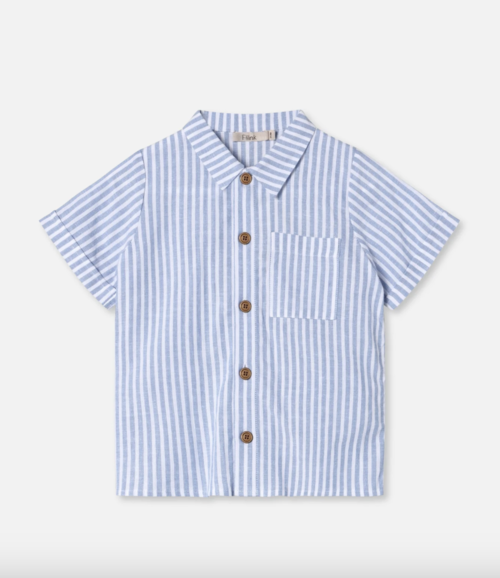 VIRA SS SHIRT - DREAM BLUE/ CLOUD DANCER