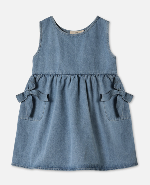 DON DENIM SPENCERDRESS - LIGHT DENIM BLUE