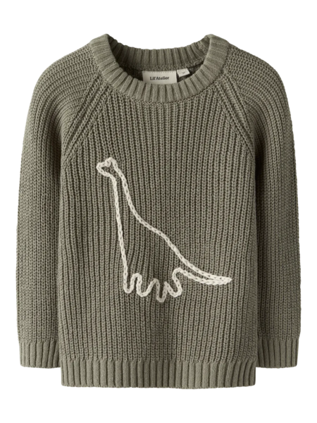 NBMEMLEN EMB LS KNIT LIL