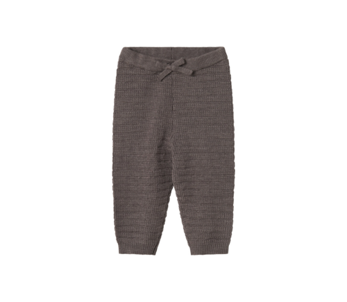 Pow, knitwear bottoms, Baby - Dusty brown mel