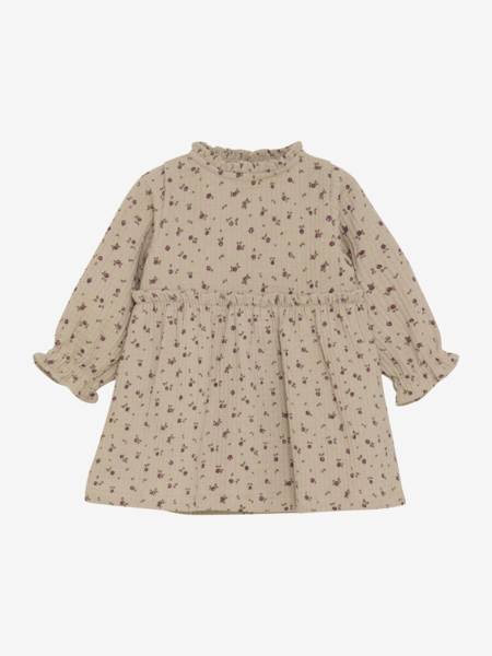 Minymo - Dress LS AOP w. Lining