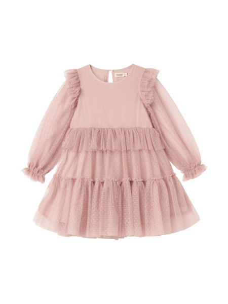 Tulle Dotty, dress, Kids - Faded rose