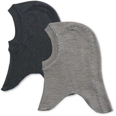 2 Wool Balaclava Felix -  navy stripe