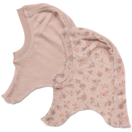 2 Wool Balaclava Felix -  lilac flowers