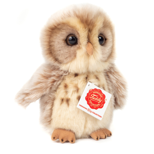 Teddy Hermann - Ugle lysebrun 16 cm