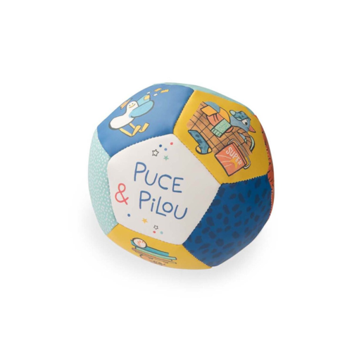 Moulin Roty - Blød bold 10 cm - Puce & Pilou