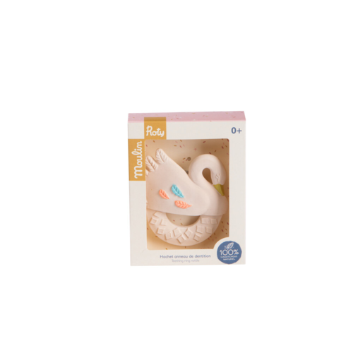 Moulin Roty - Bidering i naturgummi - Svane - La Petite Ecole de Danse
