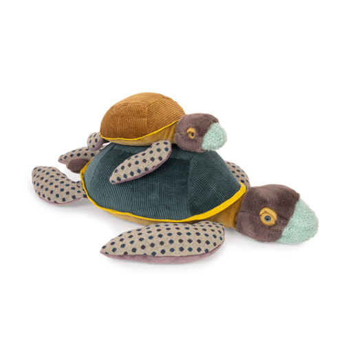 Moulin Roty - Tøjdyr - Stor skildpadde 60 cm