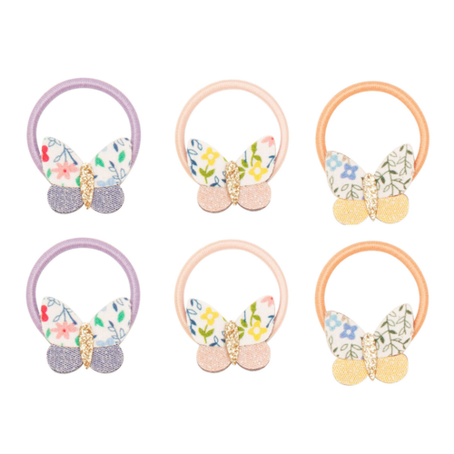 Mimi & Lula - 6 hårelastikker - Mini Betty Butterfly Florence