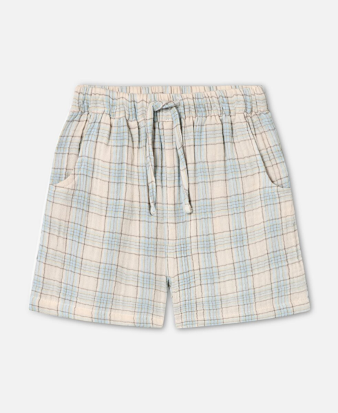 CHA CHA SHORTS - SANDSHELL CHECK