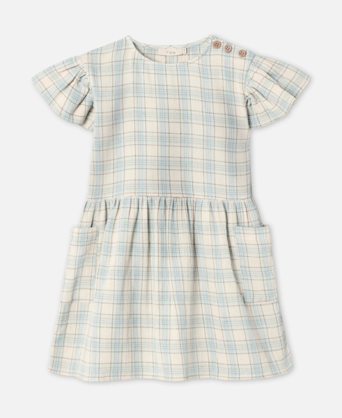 CHA CHA SS DRESS - SANDSHELL CHECK