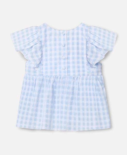 PARI SL TOP - DREAM BLUE CHECK