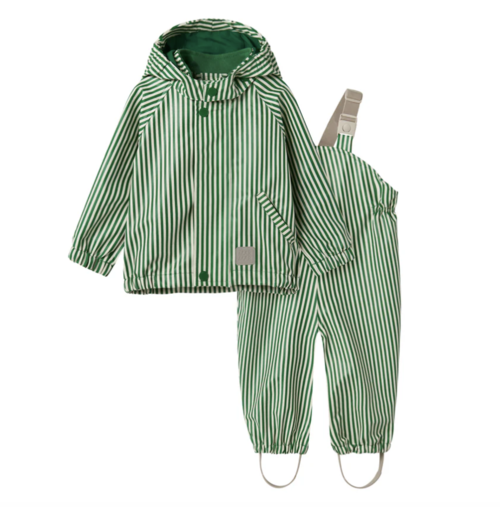 Oddy Set, Regnsæt - Green Stripes