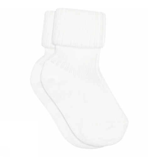 Cotton rib baby socks - Snow White