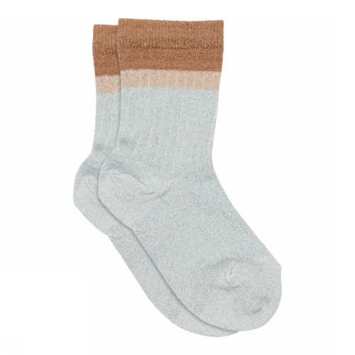 Norma glitter socks - Tawny Brown