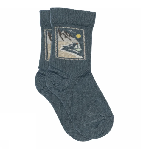 Alvin socks - Provincial Blue