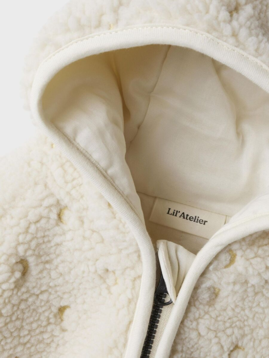 BRODERET TEDDY-JAKKE - turtledove