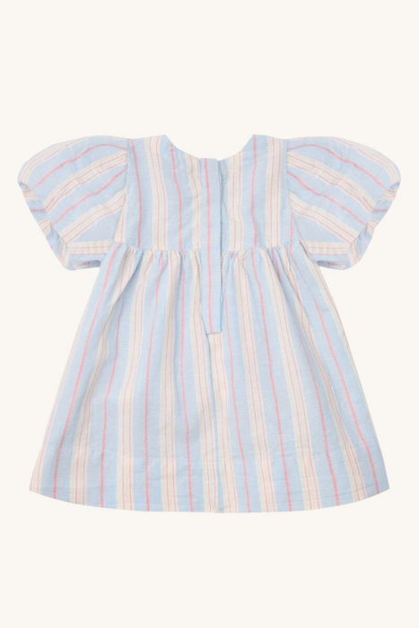 Dress HCKally Linen Vintage - Winter sky