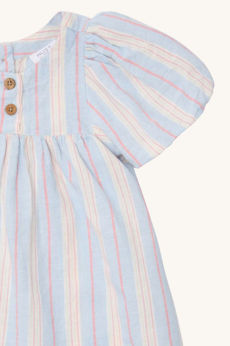 Dress HCKally Linen Vintage - Winter sky