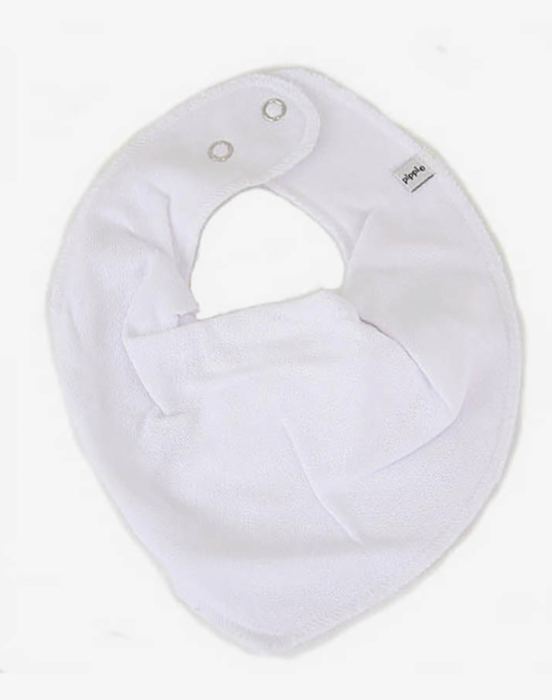 Pippi - Bandana Bib - Absorbent - White