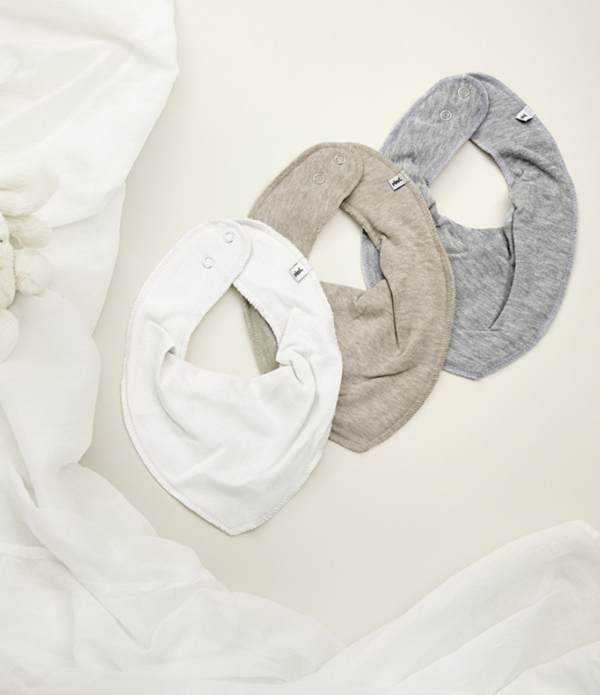 Pippi - Bandana Bib - Absorbent - Grey Melange