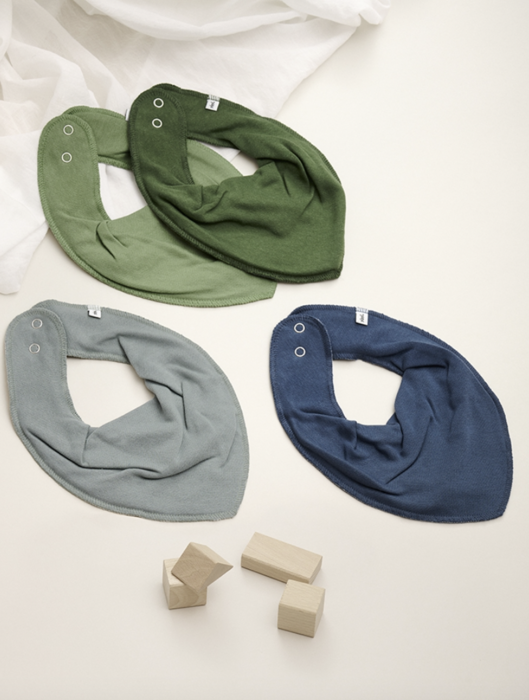 Pippi - Bandana Bib - Absorbent - Dry green