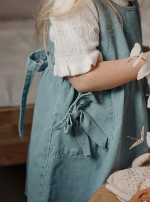 DON DENIM SPENCERDRESS - LIGHT DENIM BLUE