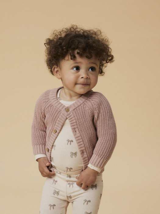 LANGÆRMET STRIKKET CARDIGAN