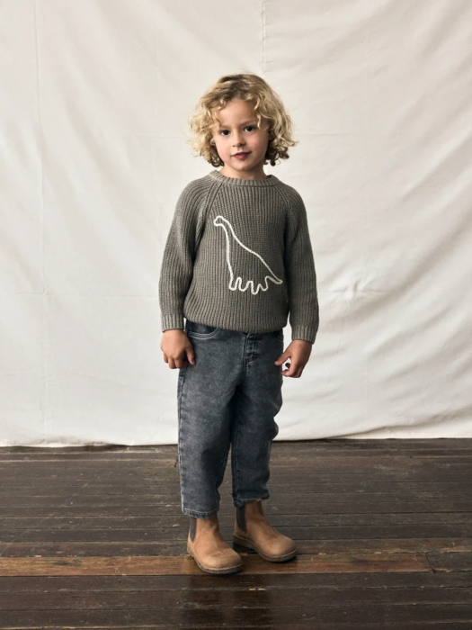 NBMEMLEN EMB LS KNIT LIL
