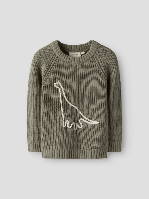 NBMEMLEN EMB LS KNIT LIL
