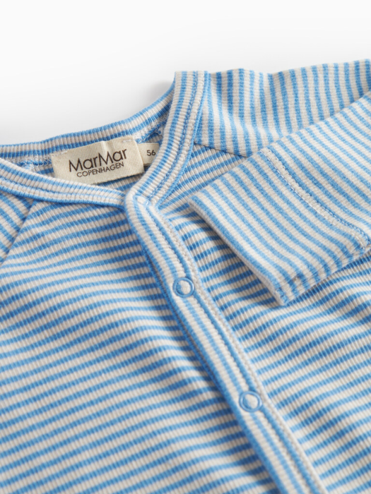 Rena, Modal Fine Rib, body, New Born - Blue stripe