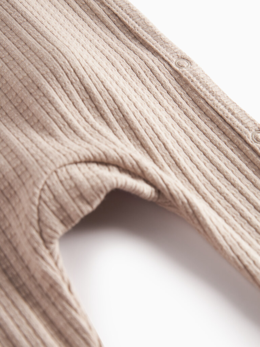 Rulo, Pointelle Rib, body, New Born - Soft beige