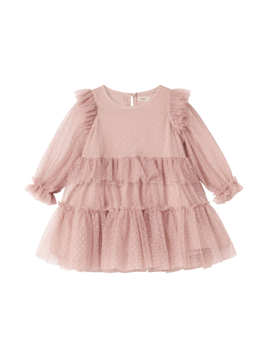 Dalvina, Tulle Dotty, dresses, Baby - Faded rose