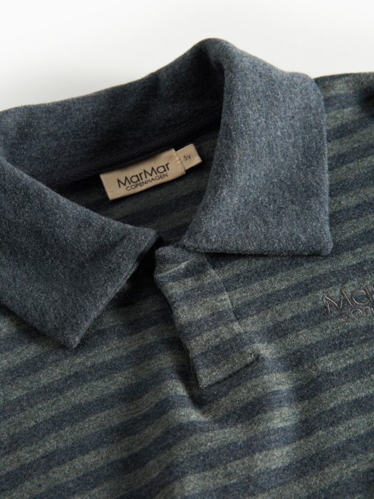 Thanos Polo, Kids - Forest stripe mel