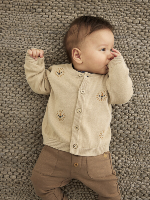 Minymo - Cardigan Knit Oxford