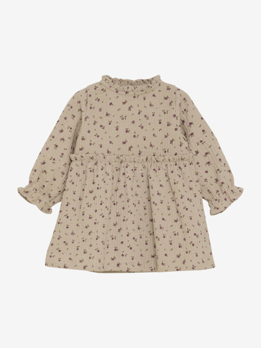Minymo - Dress LS AOP w. Lining