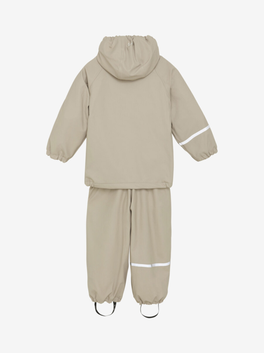 CeLaVi - Rainwear Set w. fleece - White Pepper