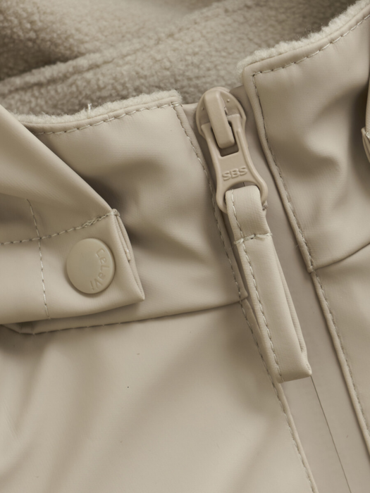 CeLaVi - Rainwear Set w. fleece - White Pepper