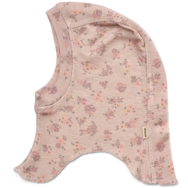 2 Wool Balaclava Felix -  lilac flowers