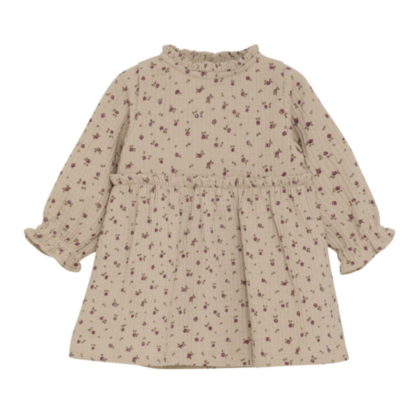Dress LS AOP w. Lining
