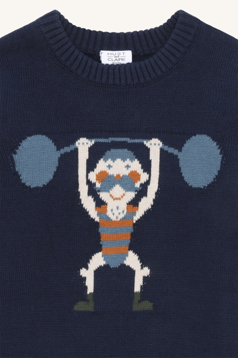 HCPelle Knit Strong Man navy
