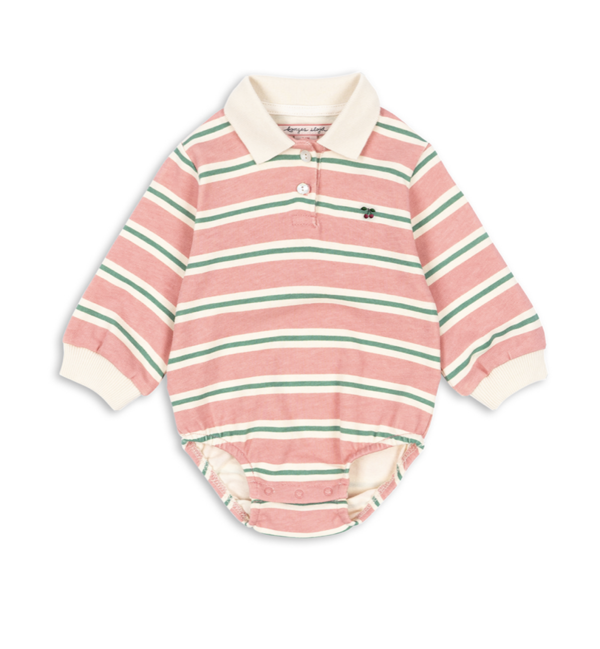 SPOTTY LS ROMPER GOTS