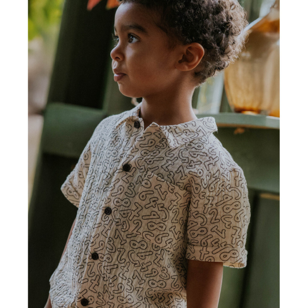 ELMO SHIRT - COFFEE BEAN / SANDSHELL