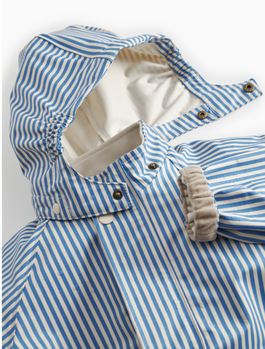 Oddy Sæt - Regntøj - Blå Stribet