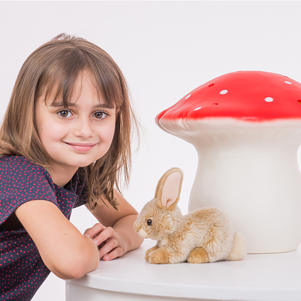 Teddy Hermann - Siddende kanin beige 18 cm
