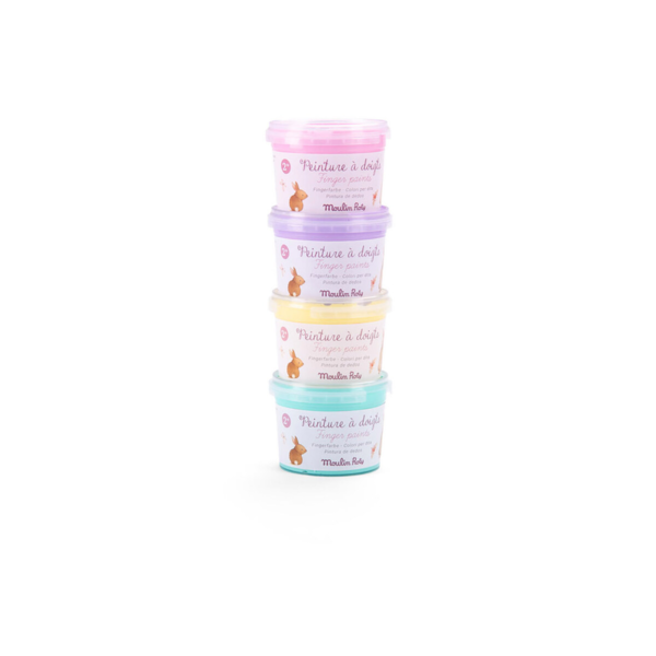 Moulin Roty - Fingermaling 4x100g - Les Rosalies