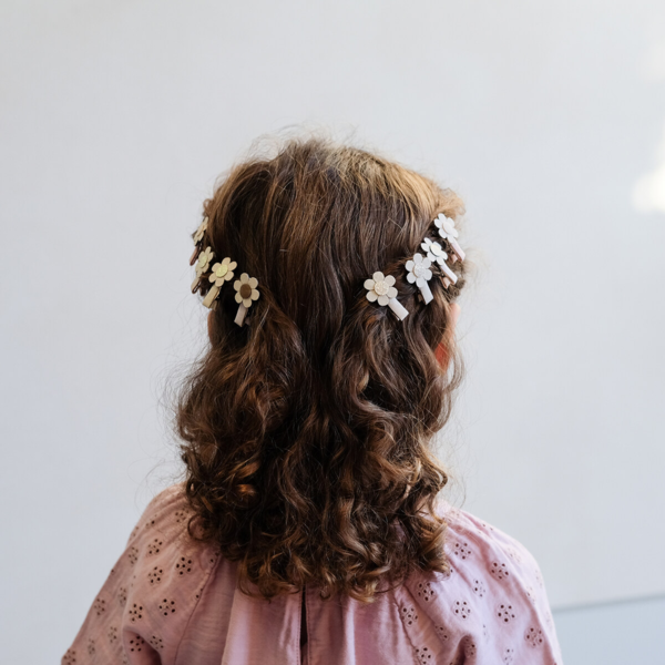 Mimi & Lula - 8 hårclips - Mini Daisy Spring Magic