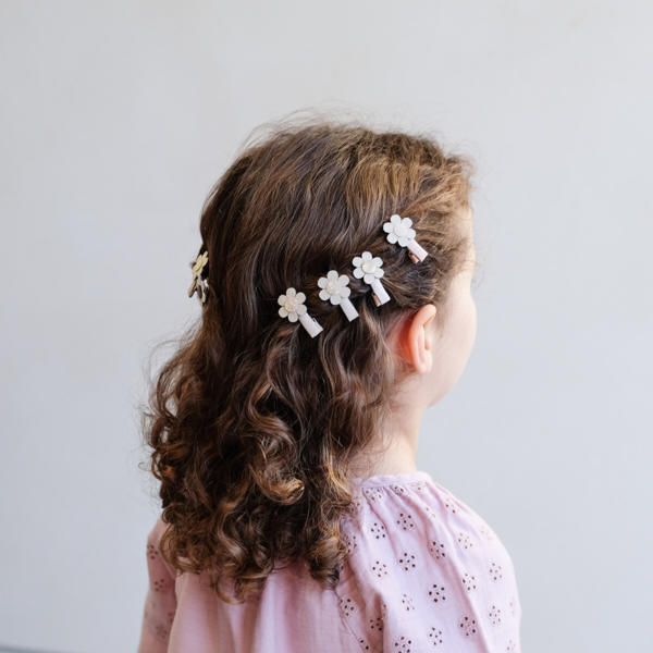 Mimi & Lula - 8 hårclips - Mini Daisy Spring Magic