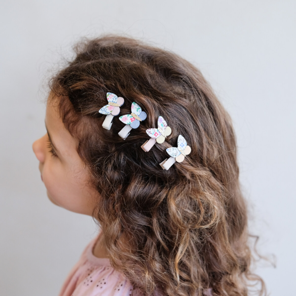 Mimi & Lula - 8 hårclips - Mini Betty Butterfly Florence