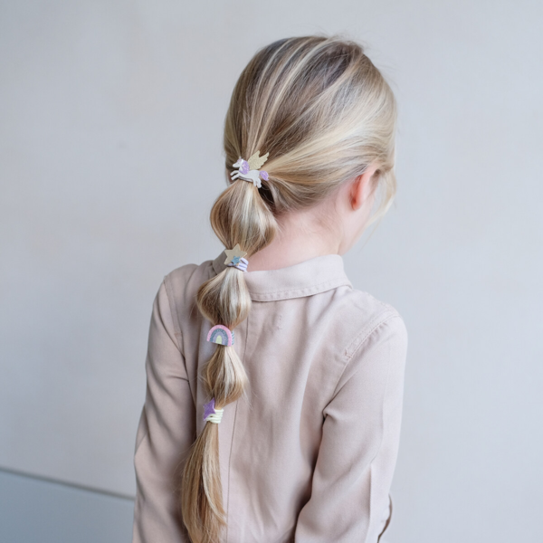 Mimi & Lula - 8 hårelastikker - Mini Flying Unicorn Dreamland